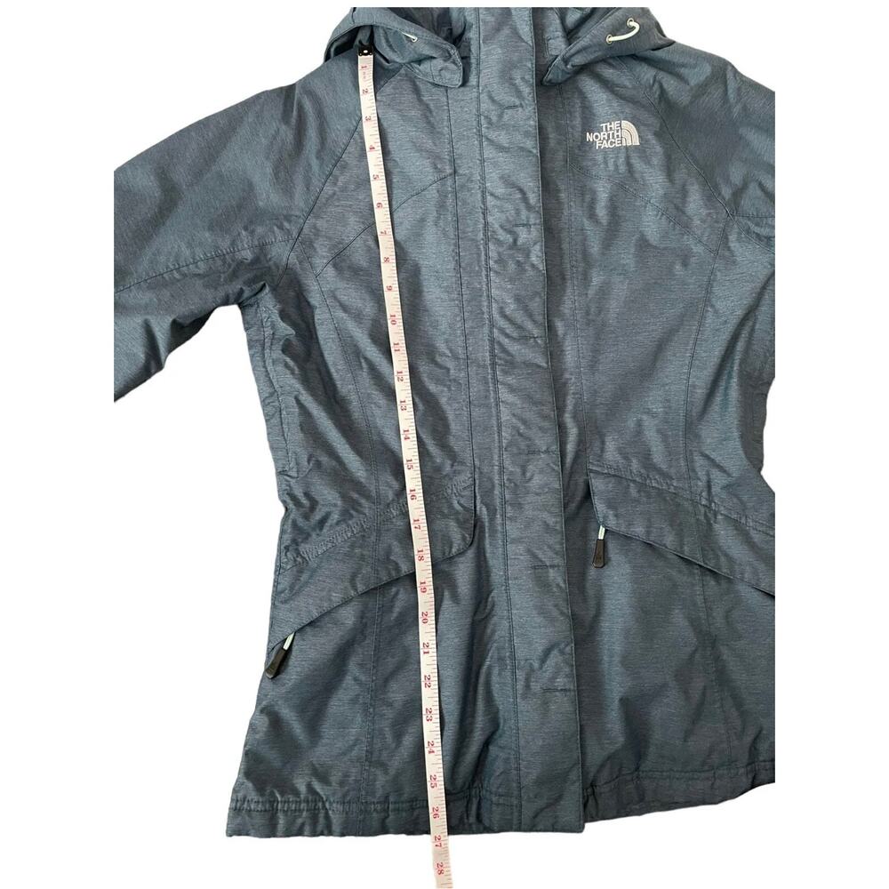 The North Face Women Blue Teal Insulated Hooded HyVent Jacket Size Small - EUC - Picture 12 of 12